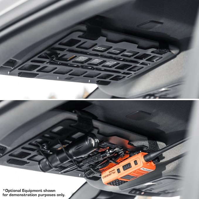 Bulletpoint Aluminum Molle Visor Organizer - Universal Tactical Sun Visor Organizer