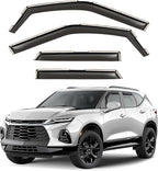 Window Deflectors Smoke Tinted In-Channel Side Window Vent Visor Deflectors Rain Guards Compatible with Blazer 2019-2026 - 4pcs. GW0706
