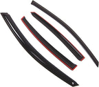 WD2-472 Dark Smoke 4 Pcs Set Window Visor (Outside Mount) Deflector Rain Guard Compatible with 1997-2005 Volkswagen Passat Sedan