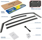 Goodyear Shatterproof in-Channel Window Deflectors for Toyota Sienna 2021-2026, Rain Guards, Window Visors for Cars, Vent Deflector, Car Accessories, 4 pcs - GY008510