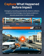A810 Lite 4K Dash Cam Front and Rear, 5GHz Wi-Fi 6 DashCam, Car Camera 4G LTE Remote Access, GPS Tracking, HDR Night Vision, 24H Parking Mode, Voice Control, Emergency Lock, Loop Recording