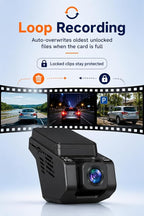 Dash Cam Front and Inside, 2.5K+1080P Dual Hidden Camera for Cars, Car Camera Front and Interior with Night Vision, 4 IR LEDs, G-Sensor, 24H Parking Mode, Loop Recording, 32GB Card Included