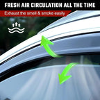 in-Channel Rain Guards Fit for Hyundai Santafe 2019-2024 Black Extra Durable Shatterproof Side Window Deflectors Vent Window Visors Wind Deflectors - 4 PCS
