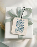 Retro Blue Christian Square Car Air Freshener 4 Pcs Coconut Scented, Inspirational Religious Car Accessories Mirror Decor, Christian Hanging Air Freshener for Cars Closet Drawer Books
