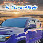 in-Channel Rain Guards Fit for 2007-2013 Chevy Silverado/GMC Sierra 1500/Avalanche Crew Cab, Window Visors Deflectors for 2007-2014 Silverado/Sierra 2500HD 3500HD/Suburban/Yukon XL