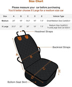 2PCS Dog Car Front Seat Covers Scratch-Proof Pet Car Seat Cover Non-Slip Car Seat Protector for Dogs Bucket Seat Cover for Trucks, Cars & SUVs