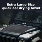 Car Drying Towel (28" x 36"),1500 GSM Double Sided Microfiber Drying Towels | Super Absorbent ；Streak-Free, No Water Spots；Easy to clean and maintain；Suitable for Car, truck, SUV，bathroom，etc