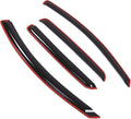 WD2-177i Dark Smoke 4 Pcs Set Window Visor (in-Channel) Deflector Rain Guard Compatible with 2000-2007 Ford Focus Sedan