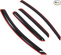 in-Channel Window Vent Visors Rain Guards Compatible with Ford Focus Sedan 2000-2007 | Side Window Wind Deflectors Rain Shields | Smoke Tinted, 4 Pcs Set, DGWV-177i