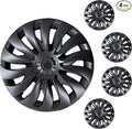 Wheel Cover for Tesla Model 3 Highland (2023-2025) Hubcaps 18 inch Hubcaps 4PCS Rim Covers Full Rims Matte Black Hub Cap ABS Replacement Model 3 Accessories