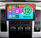 8 Core Car Radio Stereo Upgrade Android for Jeep Wrangler JK 2007-2018 with Wireless CarPlay/Android Auto, 10.2 '' Touchscreen Head Unit GPS WiFi AM/FM SWC