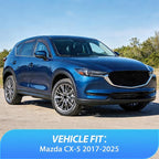 in-Channel Rain Guards Compatible with Mazda CX-5 2017-2025, Light Smoky Blue Vent Visors, Durable Window Deflectors for Fresh Air Circulation, 4PCS