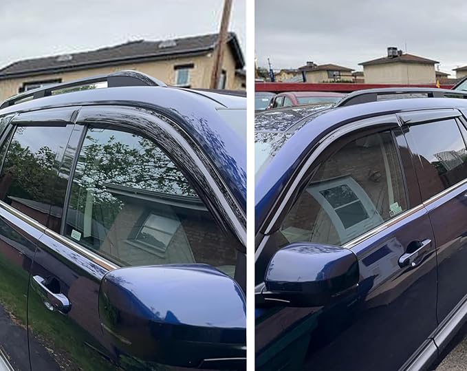 Window Visors Rain Guards for Honda Pilot 2023 2024 LX Sport EX-L TrailSport Touring Elite, Vent Window Deflectors Sun Shade Smoke Tinted Car Accessories 4-Piece