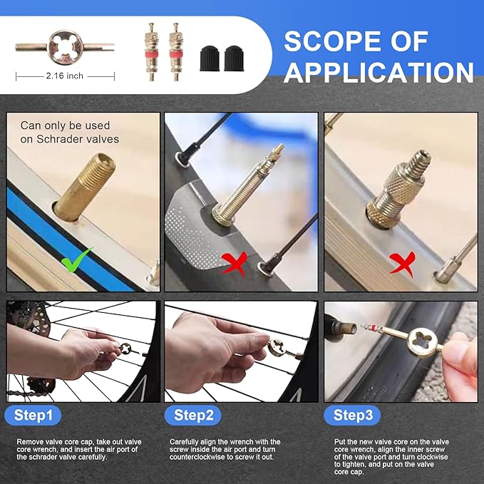 Bike Tire Repair Kit, 21-PC with 16-in-1 Multitool & Saddle Bag - Portable Bicycle Emergency Tool Set for Road, Mountain & Commuter Bikes - Glueless Patches, Emergency Flat Tire Repair