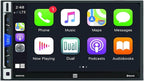 Dual Electronics Dual DMCPA70 7-Inch Double-DIN in-Dash Mechless Receiver with Bluetooth, Apple CarPlay, and Android Auto (Renewed)