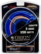 ORION Cobalt COKIT8 8-Gauge CCA Amp Wiring Kit, 100% American Wire Gauge (AWG) Standard, High Current Amplifier Install Kit with Fuse Holder, RCA Cable & Speaker Wire for Car Audio Systems