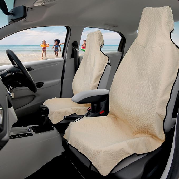 Waterproof Seat Cover Towel, Premium Sweat Carseat Protector, Perfect for Universal Anti-Slip Car Truck SUV Seat, Great for Surfing Yoga Gym Workout, Four-Leaf Clover