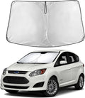 Windshield Sunshade Compatible for Ford C-Max 2013-2017 2018 2019, Sun Visor for Front Windshield & Window Sun Shade Cover, UV Heat Blocker & Protector, Car Accessories