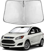 Windshield Sunshade Compatible for Ford C-Max 2013-2017 2018 2019, Sun Visor for Front Windshield & Window Sun Shade Cover, UV Heat Blocker & Protector, Car Accessories