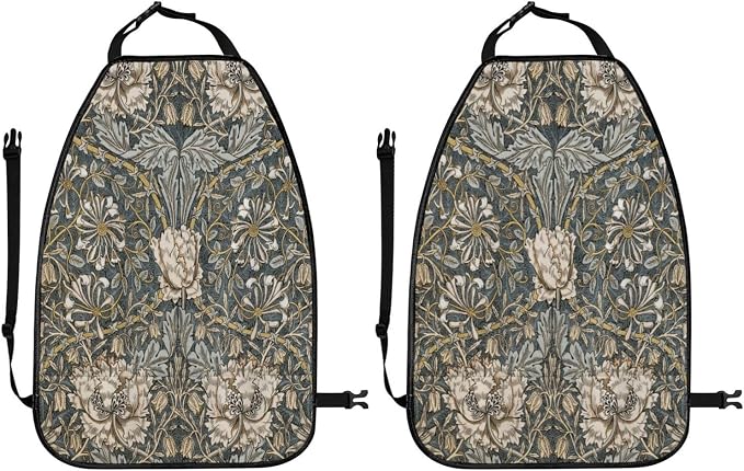 William Pimpernel Morris Car Seat Back Kick Protectors Kick Mats With Storage Pockets For Vehicles To Protect From Dirt Mud Scratches 2 Pack