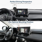 Car Phone Mount for Toyota RAV4 2019–2025 7/8-Inch Screen, OEM-Style Fit, 360° Rotation Phone Holder Compatible with MagSafe, No Vent Blocking, 100% Exclusive Development for Toyota RAV4 Accessories