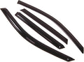 WD2-007 Dark Smoke 4 Pcs Set Window Visor (Outside Mount) Deflector Rain Guard Compatible with 2000-2006 BMW X5