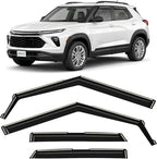 in-Channel Incredibly Durable Rain Guards for Chevrolet (Chevy) Trailblazer 2021-2026, Original Window Deflectors, Vent Window Visors, Vent Deflector, 4 pcs. - 621464