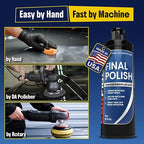 Final Polish - Ultra Fine Finishing Polish for Cars - Removes Micro Haze Swirl Marks & Micro Marring - Mirror Gloss Car Polish - Safe for Dark Paint Clear Coat - Pre Wax Ceramic Prep - 16 oz