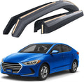 Goodyear Shatterproof in-Channel Window Deflectors for Hyundai Elantra 2017-2020, Rain Guards, Window Visors for Cars, Vent Deflector, Car Accessories, 4 pcs - GY003459LP