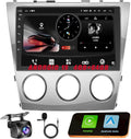 (8Core + 64GB) 10.1 Inch QLED Touch Screen Car Radio for Toyota Camry (2006-2011 with Manual A/C) with Carplay and Android Auto,Android 15 Camry Stereo Support Bluetooth,WiFi,GPS,FM Radio