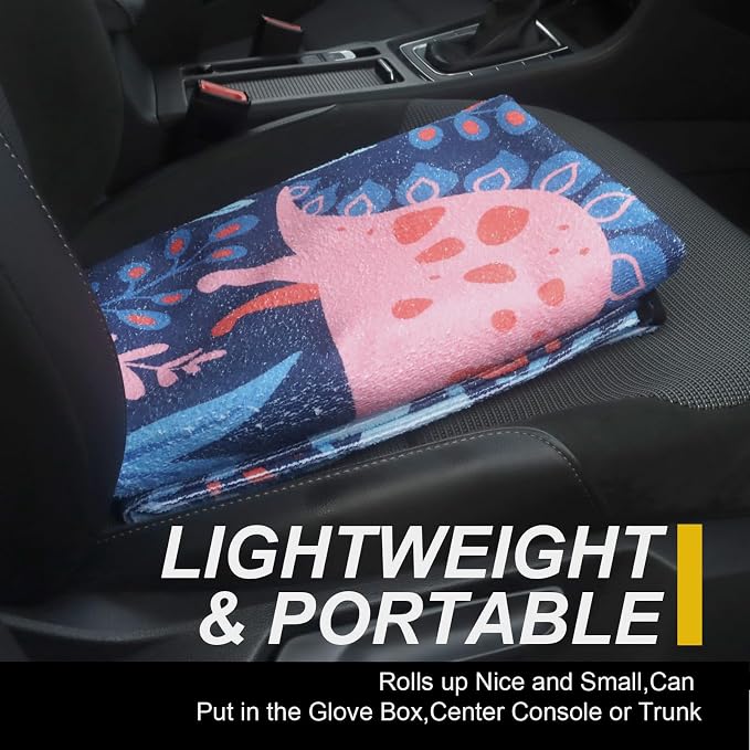 Back Seat Cover for Car Trucks Van SUV Jeep,Waterproof Rear Bench Towel Seat Covers for Dogs and Kids,Automotive Backseat Protector (Dinosaur)
