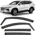in-Channel Incredibly Durable Rain Guards for Hyundai Santa Fe 2019-2023, Original Window Deflectors, Vent Window Visors, Vent Deflector, 4 pcs. - 619367