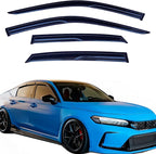 Tape On Window Visors Rain Guards Compatible with 2022-2025 Honda Civic Hatchback,Side Vent Visor Window Deflector Shade for Civic Hatchback LX Sport Touring EX-L 22-24,Truck Accessories-4pcs