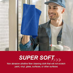 200 Pcs Microfiber Cleaning Cloth 16x16 Inch Microfiber Towels for Car Ultra Absorbent Cleaning Rags Reusable Lint Free Streak Free Detailing Towel for Car Washing Drying Dusting (Dark Blue)