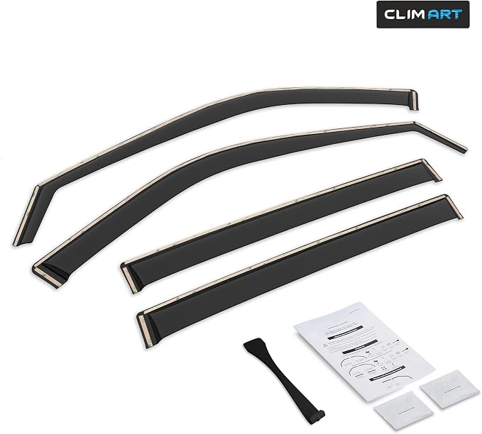 in-Channel Incredibly Durable Rain Guards for Toyota Highlander 2020-2026, Original Window Deflectors, Vent Window Visors, Vent Deflector, 4 pcs. - 620143