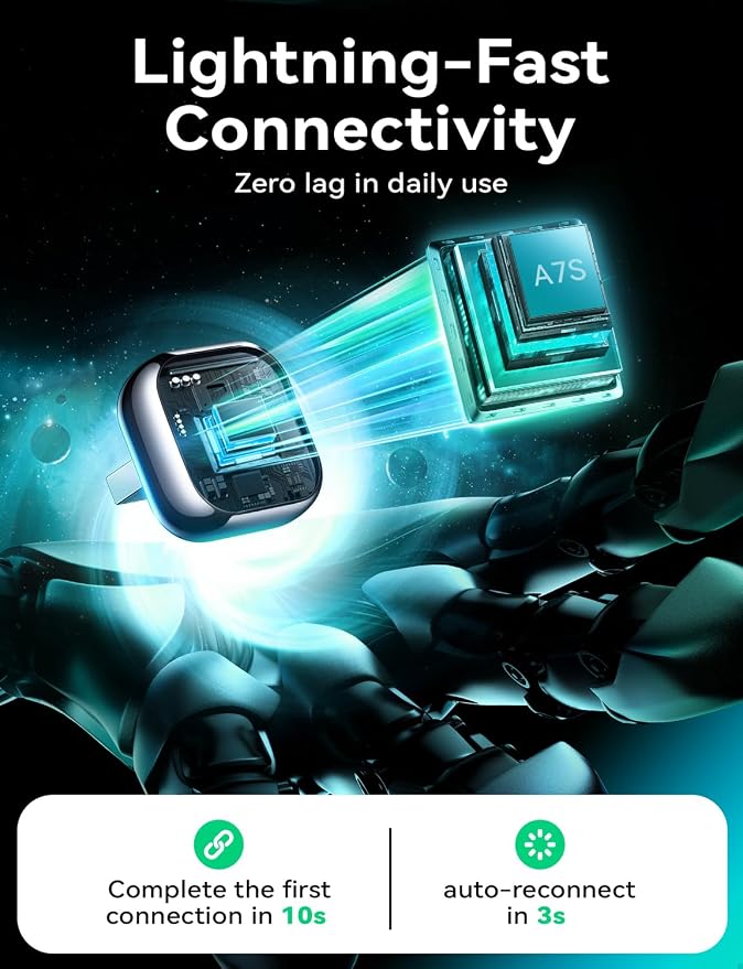 Wireless Carplay & Android Auto Adapter, Metal Design Mini & Stable 2-in-1 Dongle, Convert Vehicle's Wired CarPlay/AA to Wireless, for iOS 10+/Android 11+ & Cars from 2016