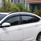 Window Rain Guards for Ford Escape 2020 2021 2022 2023 2024 2025 2026 (Not for Active), Tape-On Window Visors Outside Mount Vent Visors Window Deflectors Smoke Tint, 4PCS