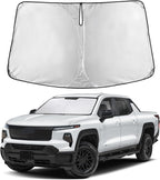 Windshield Sunshade Compatible for Chevrolet Silverado EV/GMC Sierra EV 2024 2025 2026, Sun Visor for Front Windshield & Window Sun Shade Cover, UV Heat Blocker & Protector, Car Accessories