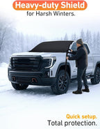 Car Snow Cover Compatible for Toyota Sierra | Windshield Cover for Ice and Snow with S-Hook Straps | Heavy-Duty 600D Oxford Winter Car Cover, Waterproof & Anti-Slip