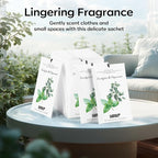 12 Packs Eucalyptus Mint Scented Sachets for Drawer and Closet, Long-Lasting Closet Sachet Bags Drawer Deodorizers Fresh Scents, Home Fragrance Air Freshener