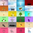 Wonder Wafers Air Freshener Wafers Variety Pack of 24 - Individually Wrapped Car Air Fresheners - 24 Scents Car Fresheners (24 Pack 24 Scents)