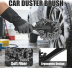 10PCS Car Detailing Brush Kit, Soft Boar Hair Brush, Car Interior Detail Brush, Fiber Brush, Car Dust Removal Brush, Car Cleaning Gel, Car Interior Cleaning Kit for Trucks, Cars, RVs, SUVs