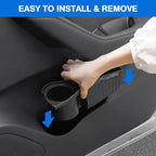 Car Door Side Storage Box and Trash Can for 2021-2025 2026 Nissan Rogue Accessories Front Door Insert Tray Organizer Door Slot Storage Protector Garbage Bin with Trash Bags 4PCS