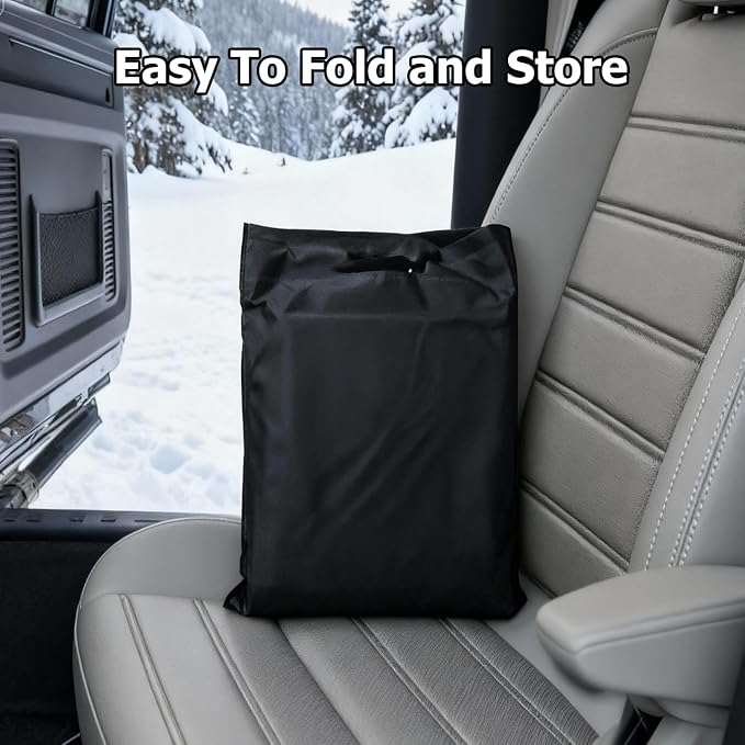 DMJN [2025 Upgraded Windshield Cover for Ice and Snow [Full Coverage Winter Protection]-Heavy Duty Car Snow Cover, Against Snow, Ice, Frost and Water, Suitable for Cars, SUVs, and Trucks-Medium