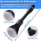 3PCS Wheel Brush Kit for Cleaning Wheel and Tire, Wheel and Rim Brush, Car Detailing Brushes, Bendable & Durable Car Wheel Rim Cleaner Brush Set,Car Detailing Cleaning Brush Supplies Kit