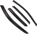 WD2-840 Dark Smoke 4 Pcs Set Window Visor (Outside Mount) Deflector Rain Guard Compatible with 2008-2011 Subaru Impreza Sedan