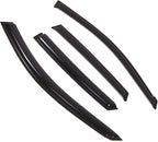 WD2-840 Dark Smoke 4 Pcs Set Window Visor (Outside Mount) Deflector Rain Guard Compatible with 2008-2011 Subaru Impreza Sedan