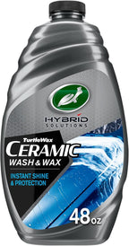 Hybrid Solutions Ceramic Car Wash and Wax, Gentle pH Neutral Car Cleaner with Extreme Water Beading Paint Protection, High Gloss Spot-Free, Car Wax Shine, Fruity Scent, 48 oz (Pack of 1)