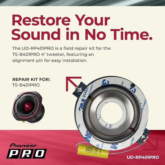 UD-RP401PRO Repair Kit - Replacement Diaphragm for TS-B401PRO 4' P.R.O. Series Bullet Tweeter