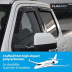 in-Channel Incredibly Durable Rain Guards Compatible with F250 to F550 Super Duty 2017-2022 Crew Cab, Original Window Deflectors, Vent Window Visors, Vent Deflector, 4 pcs.- 617198